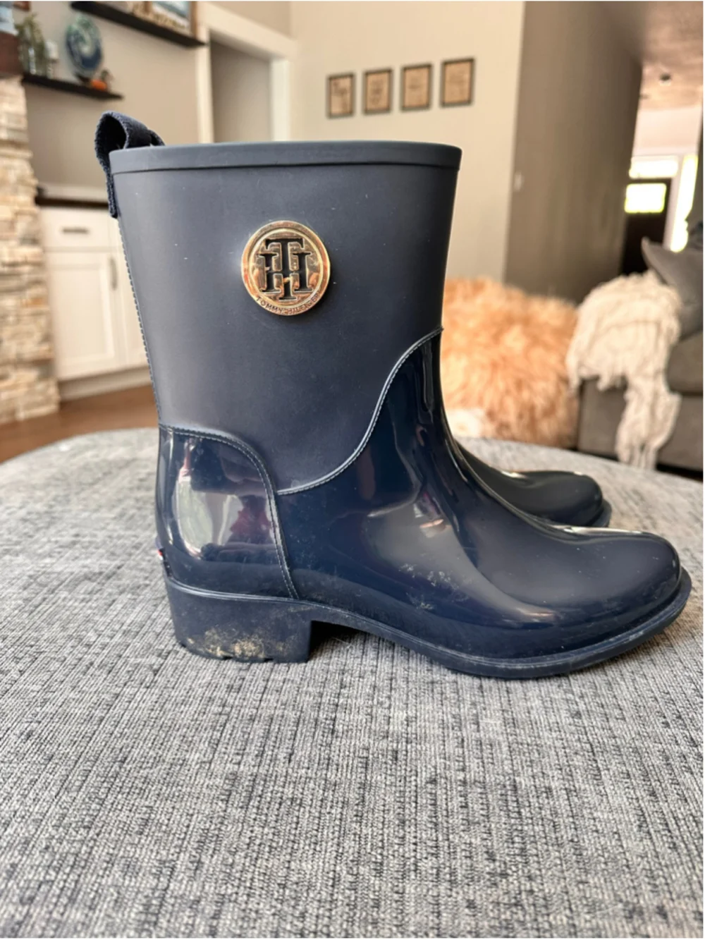 Women's Tommy Hilfiger Navy Rain Boots